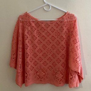 Trina Turk open weave capelet